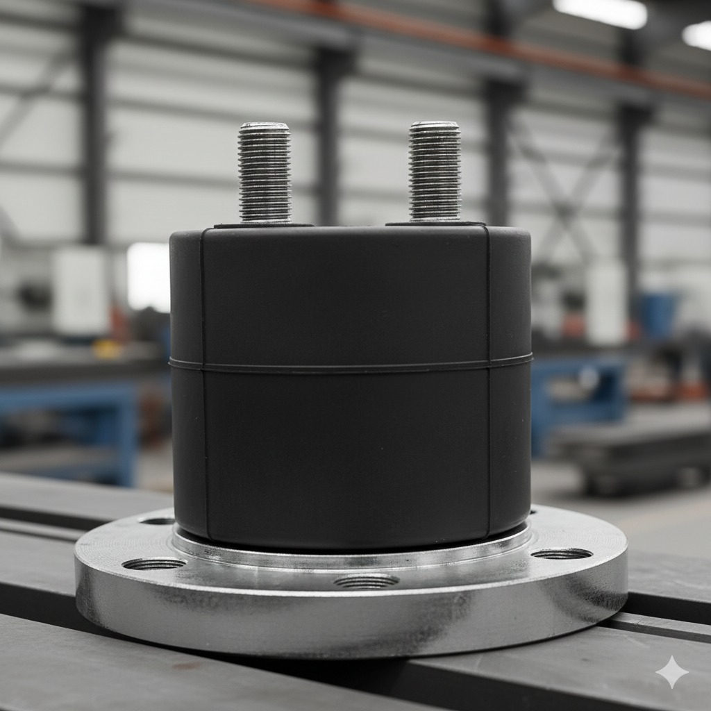 coxim de borracha com parafuso