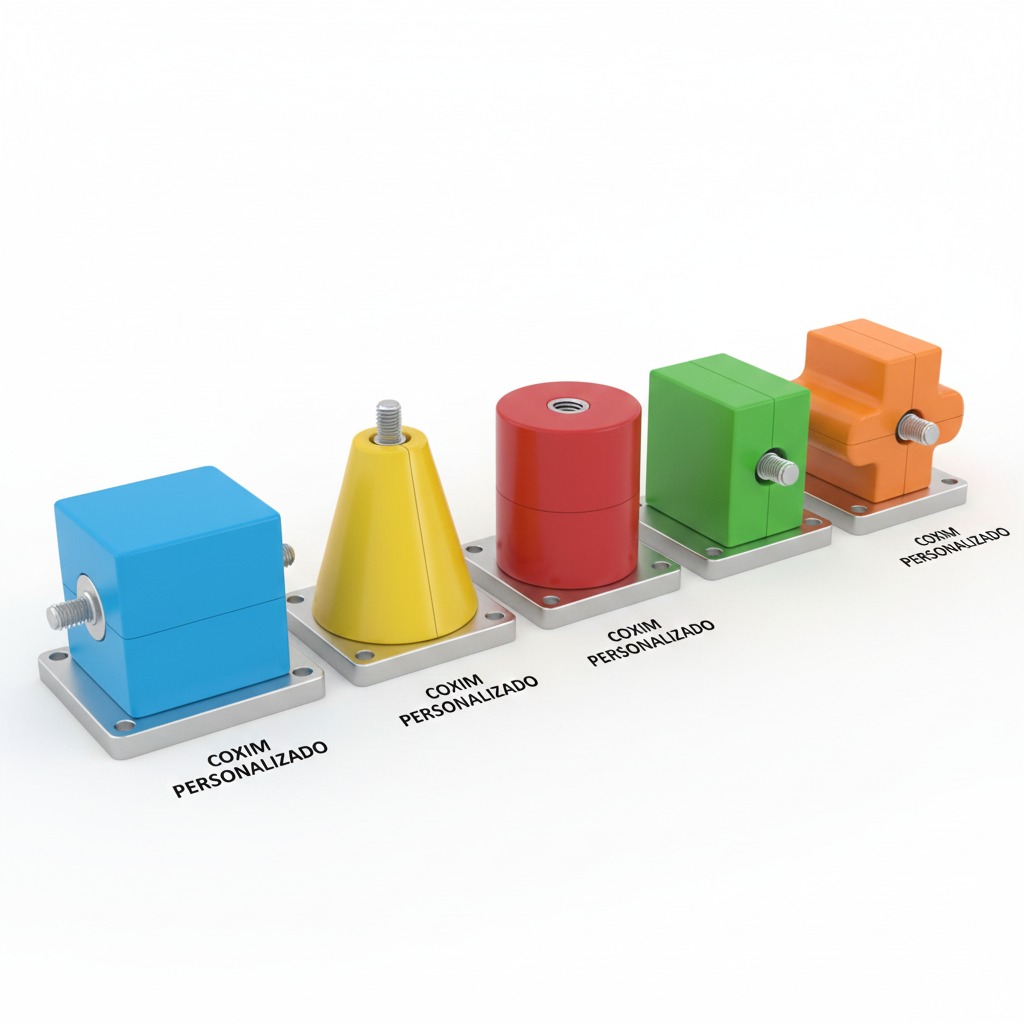 coxim de borracha para fixação